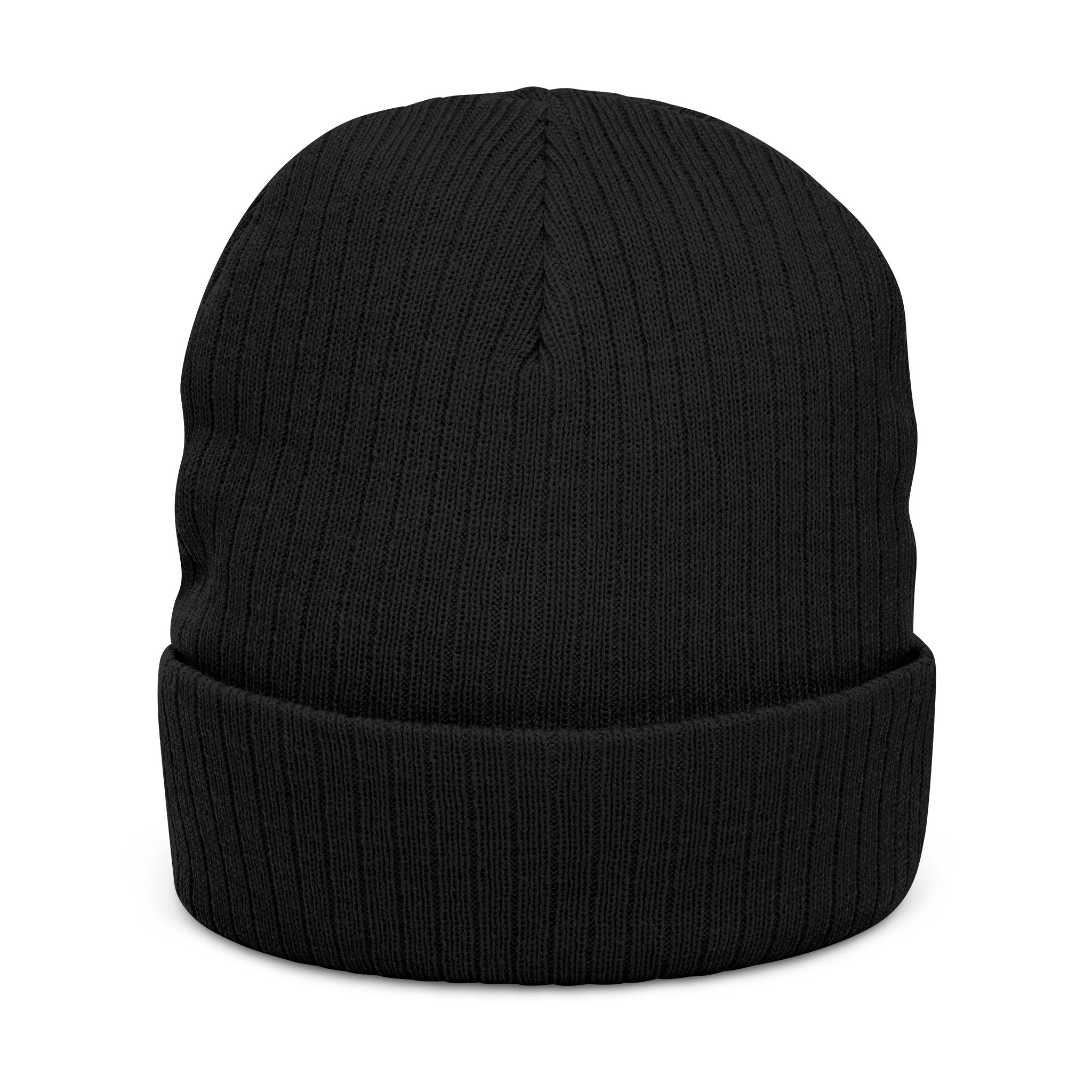 Muscle Phonktion Embroidered Ribbed Knit Beanie
