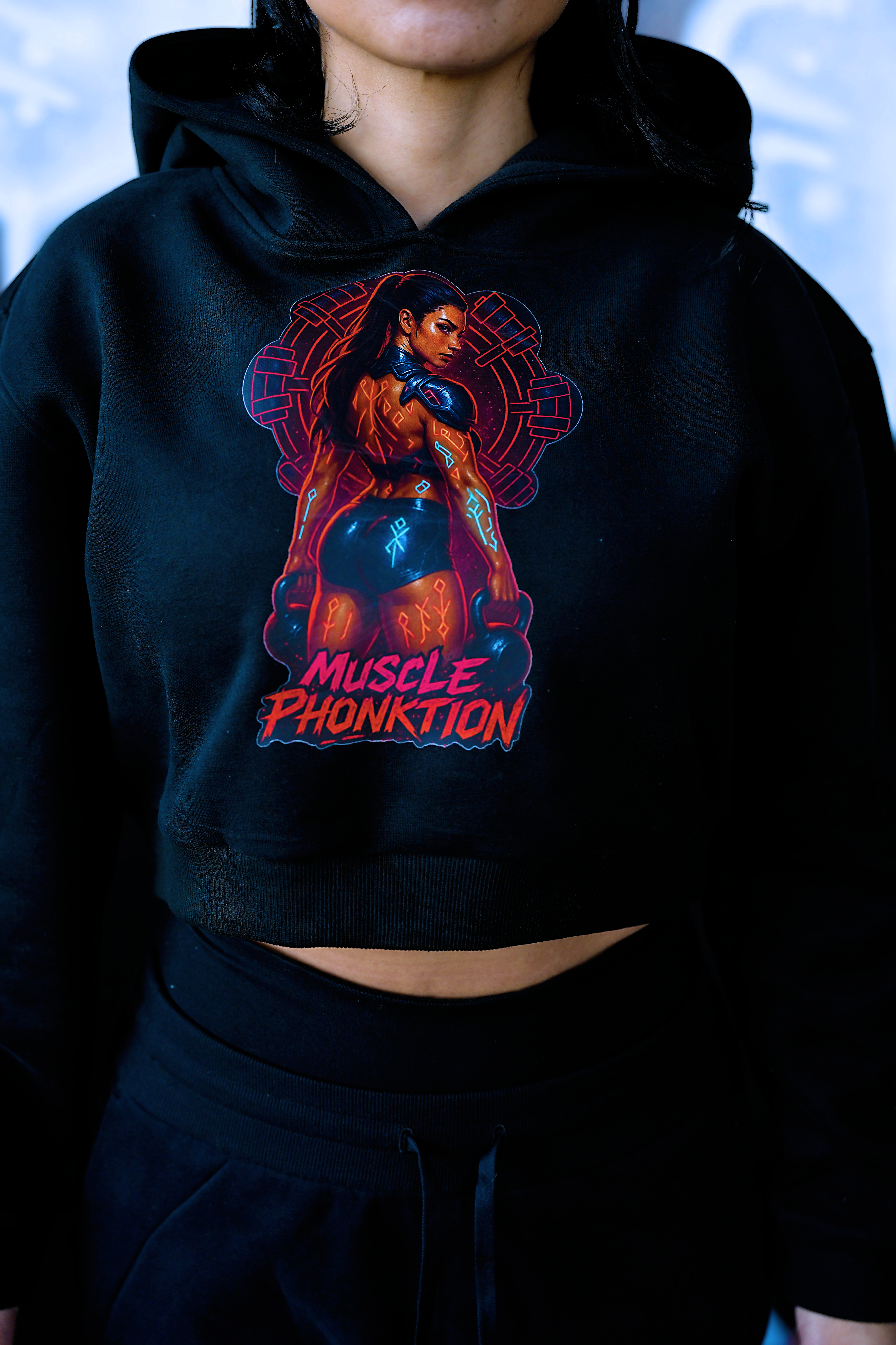 "LADY ESPANA"  Cropped Hoodie