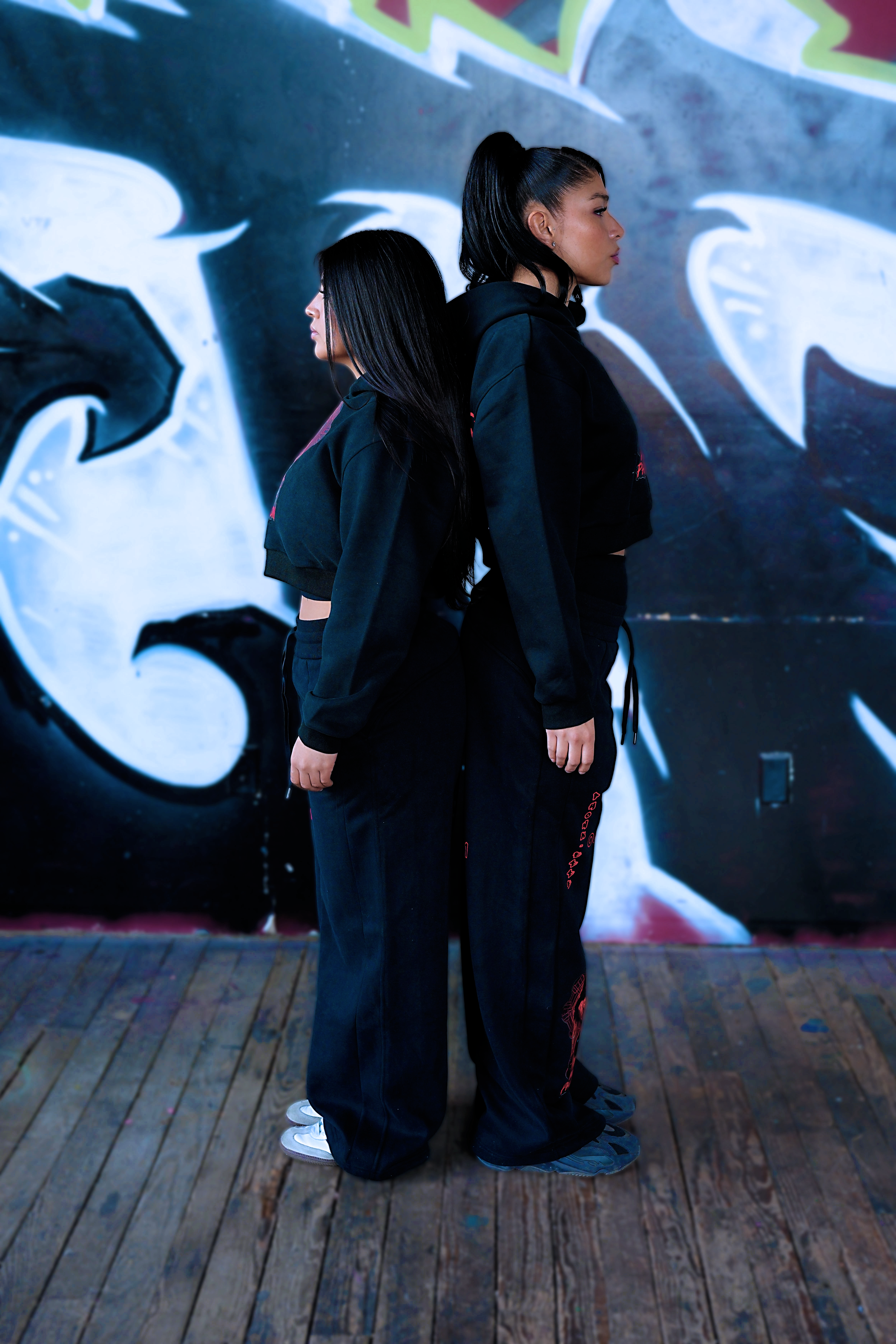 "LADY ESPANA"  Cropped Hoodie